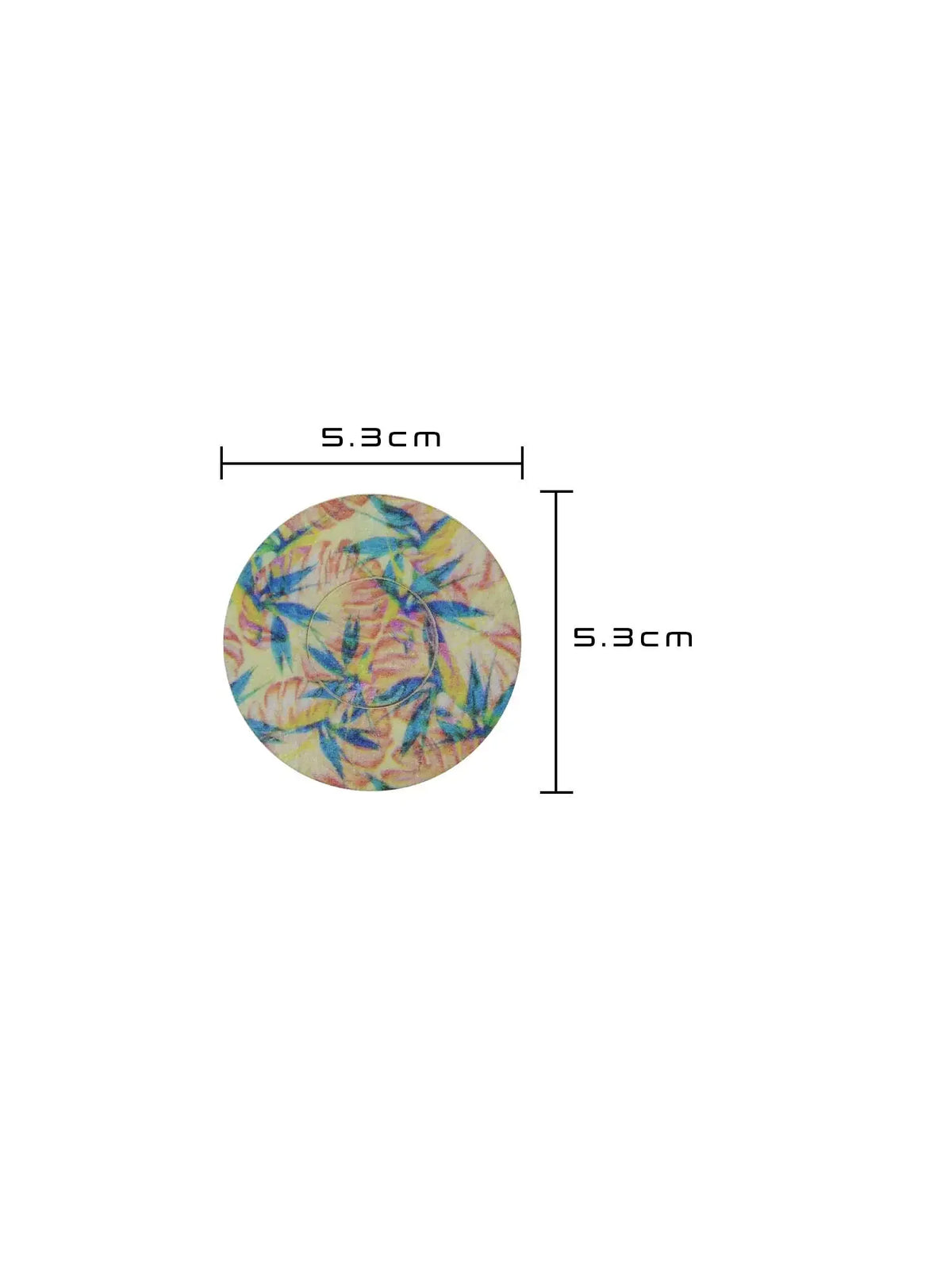 Cerotto adesivo per FreeStyle Libre 3, fantasia Tequila Sunrise, dimensioni 5,3 x 5,3 cm