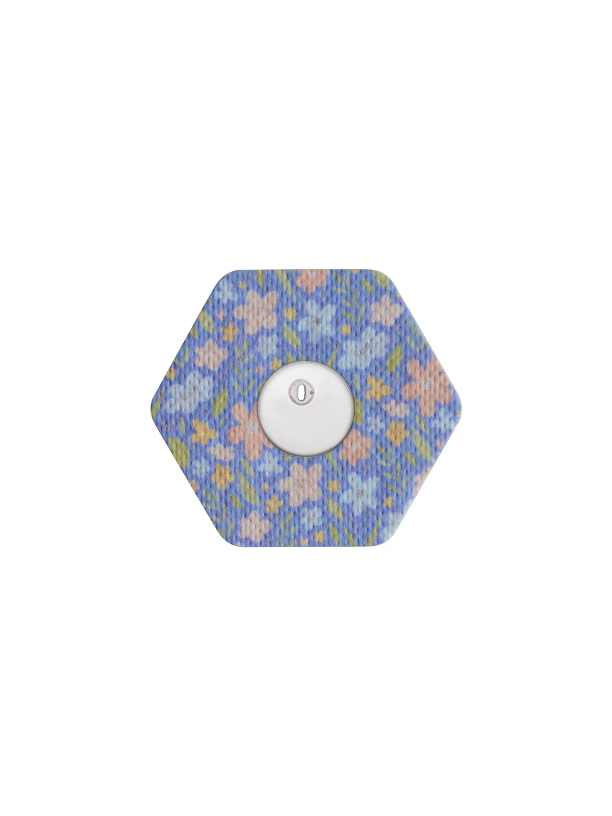Cerotto adesivo per FreeStyle Libre 3, forma esagonale, fantasia Meadow Flowers & Leaves