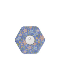 Cerotto adesivo per FreeStyle Libre 3, forma esagonale, fantasia Meadow Flowers & Leaves