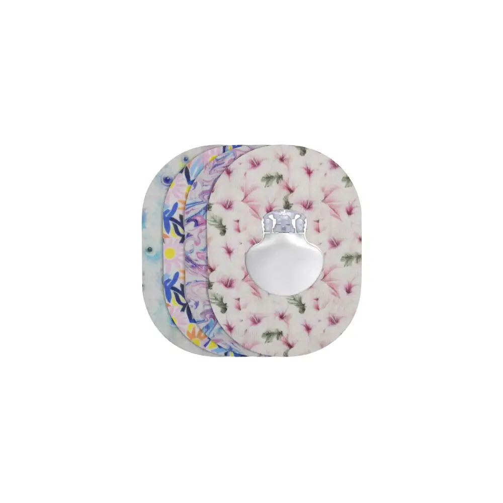 Cerotti adesivi per Medtronic Guardian, serie Spring, 4 fantasie impilate