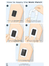 Application guide showing how to apply a Tandem Mobi patch over the Dia-Mobi Clip