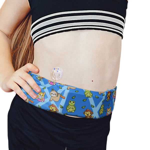 Cintura per microinfusore con gancio G, stampa divertente | Dia Belly-Belt 2