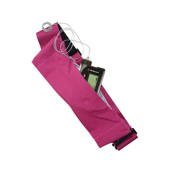 Cintura per microinfusore con gancio a G – Colori tinta unita | Dia Belly-Belt 2