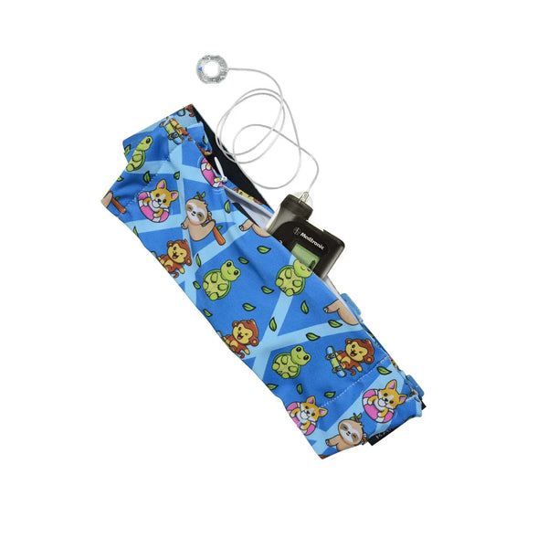 Cintura per microinfusore con gancio G, stampa divertente | Dia Belly-Belt 2