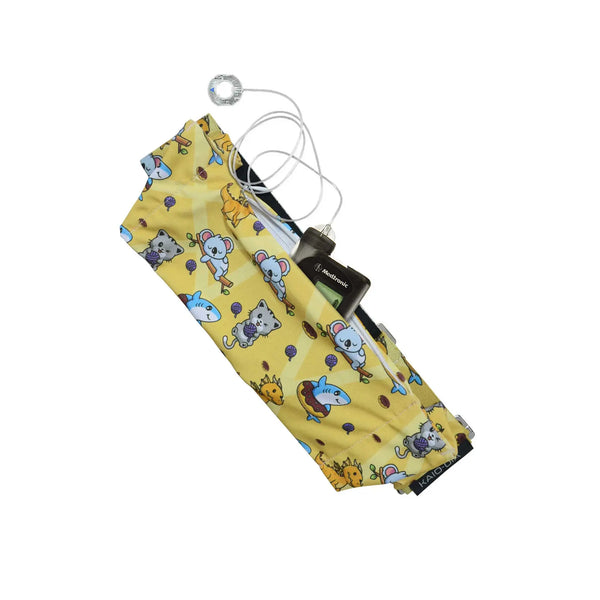 Cintura per microinfusore con gancio G, stampa divertente | Dia Belly-Belt 2