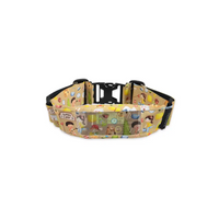 Insulin pump belt with window for kids, Dia-Waist Belt TP, Summer Camp design, adjustable and secure.