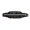 Wide Insulin Pump Belly Pouch with durable zipper, vibrant eco-friendly design, and rear tubing openings for secure, stylish wear.