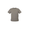 Insulin pump t-shirt for kids in grey with side pockets and tubing holes.