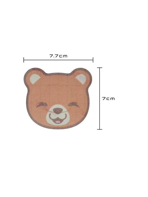 Simplera Sync bear patch dimensions kids CGM adhesive patch size guide for correct placement