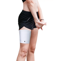 Insulin pump leg band for diabetes management, discreet and comfortable wear with lightweight design.