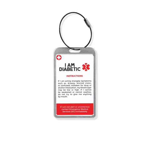 Diabetic Luggage Emergency ID Card by Kaio - Dia