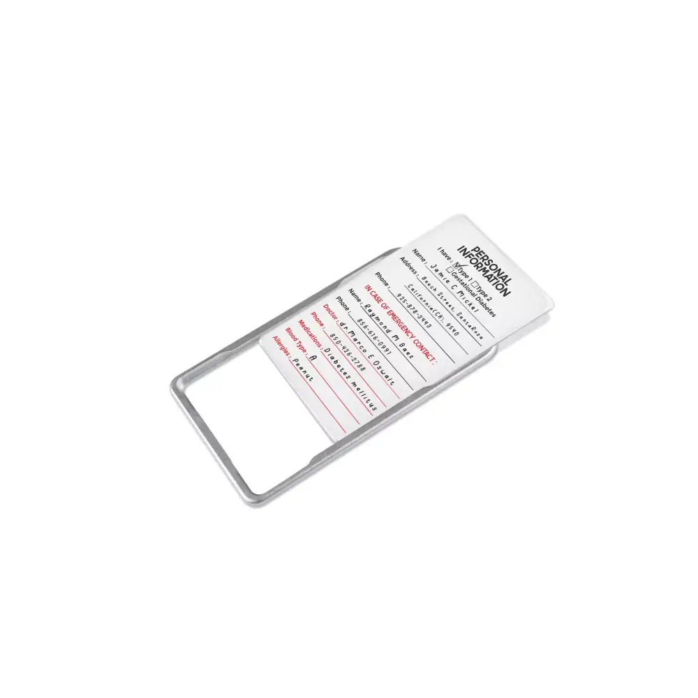 Diabetic Luggage Emergency ID Card by Kaio - Dia