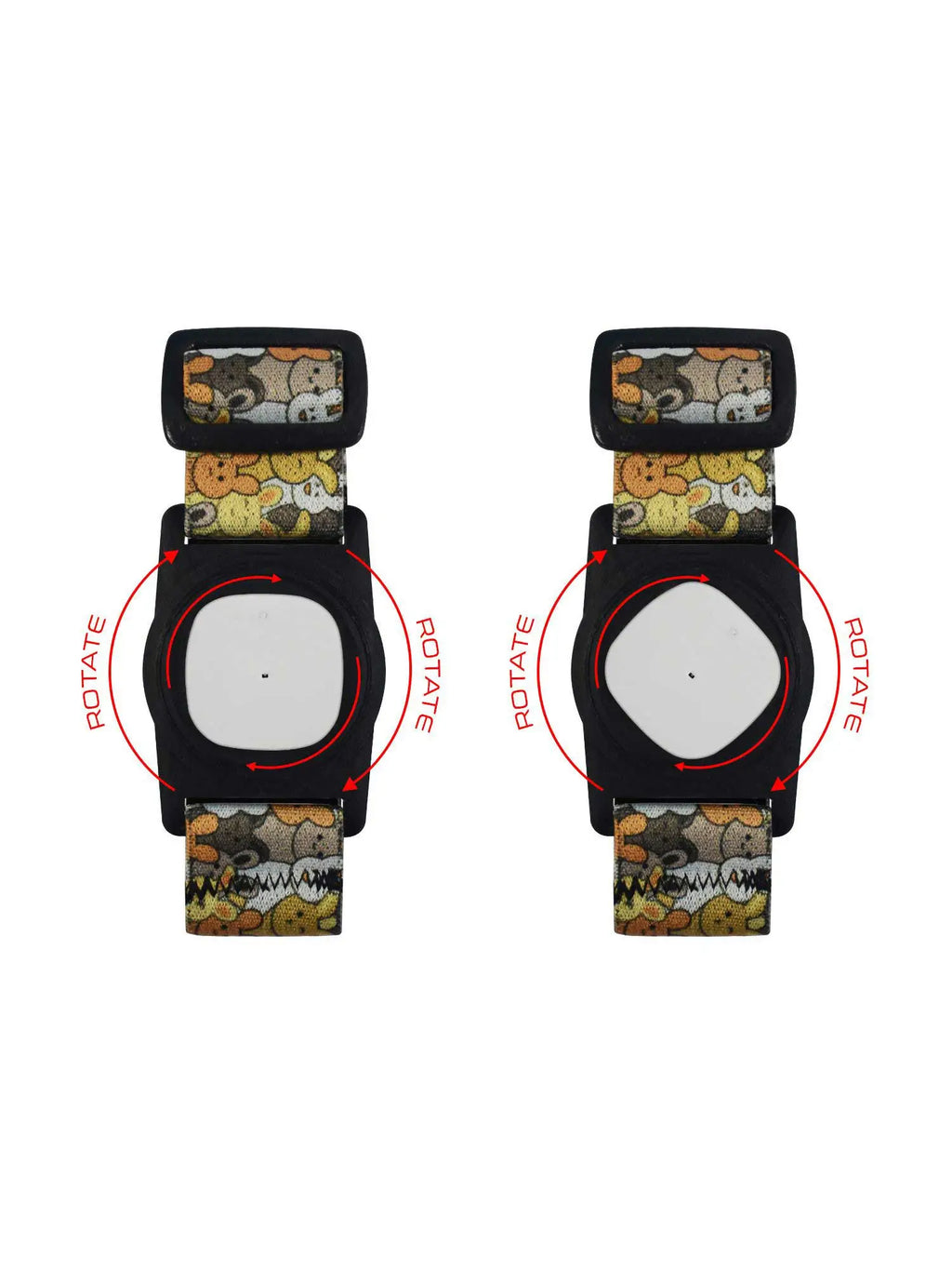 Fascia da braccio per Simplera Sync per bambini con clip rotante, Dia-Style Kiddy Bunny Overload & Roar