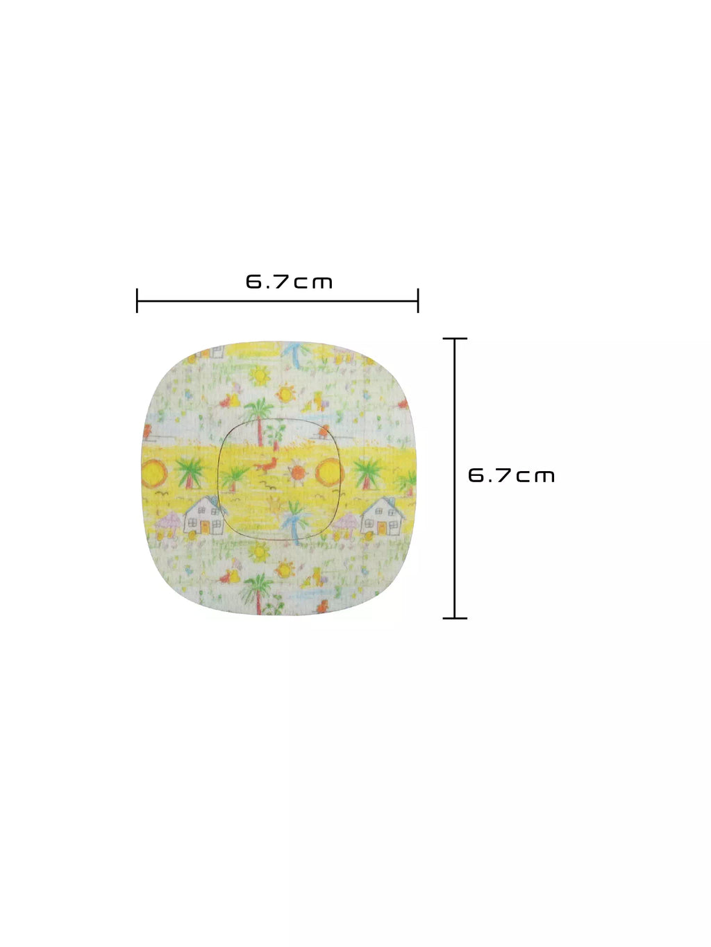 Cerotto adesivo per Simplera Sync, fantasia Childhood Memories, dimensioni 6,7 x 6,7 cm