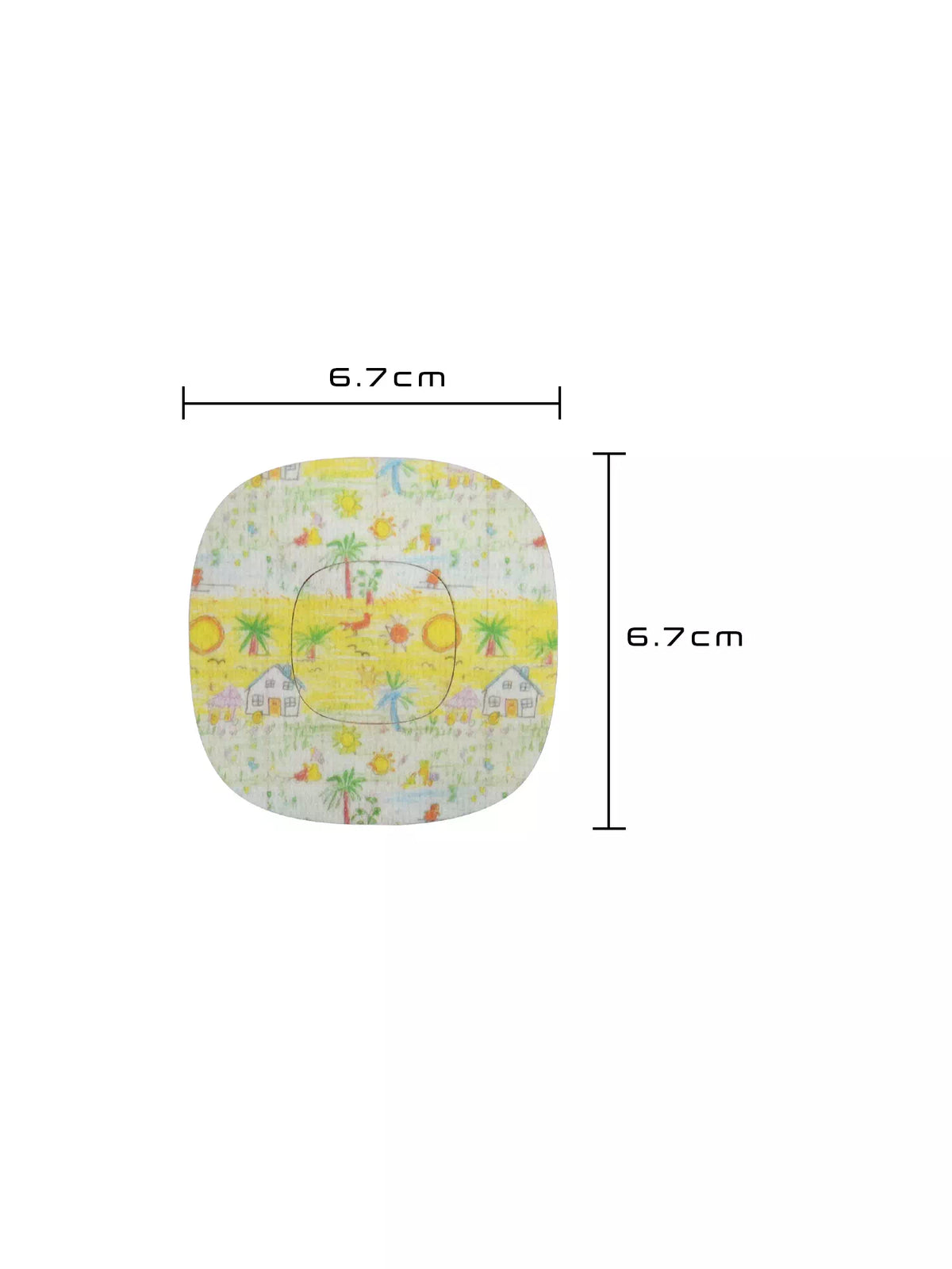 Cerotto adesivo per Simplera Sync, fantasia Childhood Memories, dimensioni 6,7 x 6,7 cm