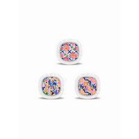 Medtronic Simplera CGM Stickers with Playful Motifs in vibrant floral designs.