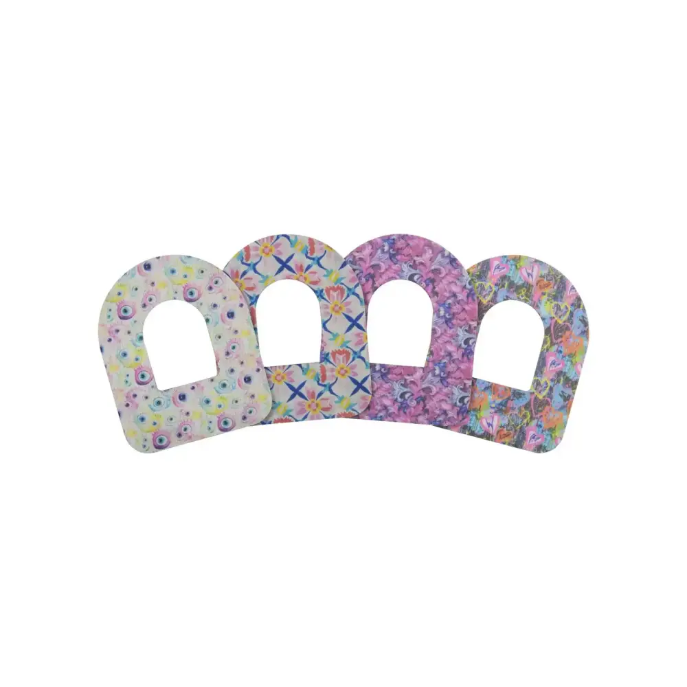 Cerotti adesivi per Pod Omnipod, serie Spring, Spring Set I, 4 fantasie