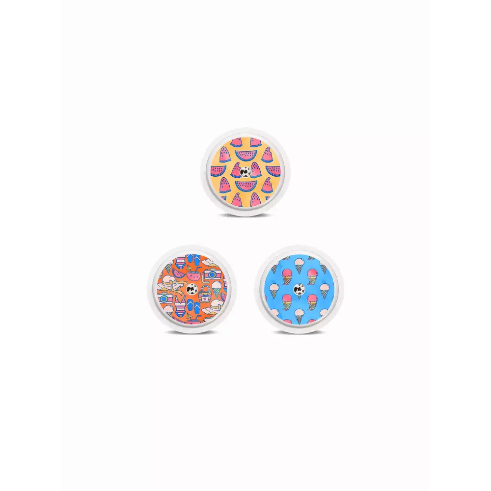Libre 2 Stickers - Summer Edition with vibrant tropical and beach-themed designs.