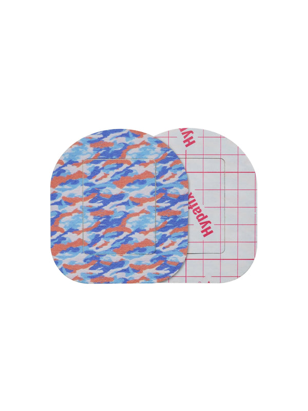 Flow Camo Tandem Mobi patch showing the printed front and adhesive backing