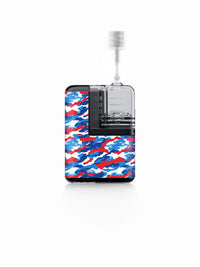 Flow Camo sticker applied to a Tandem Mobi insulin pump