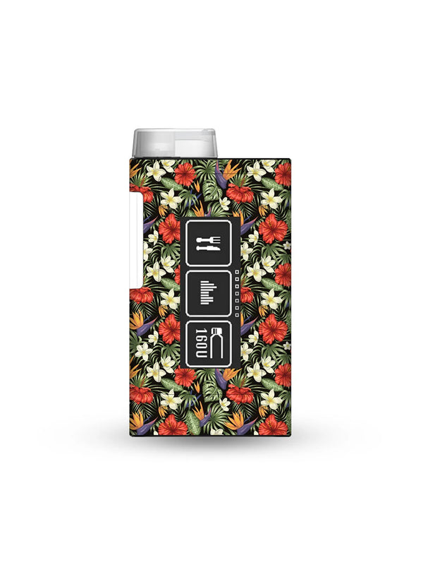 ypsopump mylife insulin pump sticker with tropical flowers design for bright and stylish diabetes device personalization