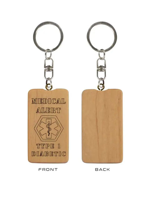 Portachiavi in legno per diabetici di tipo 1 - Kaio-Key Hanger