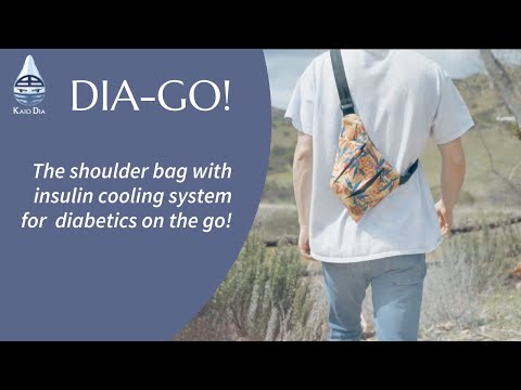 Borsa a tracolla per diabetici con refrigerazione dell'insulina, Dia-Go!