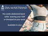 Cintura in pizzo per mantenere il sensore di glucosio, il set per infusione e il microinfusore di insulina- Dia-WaistBand Spacy Lacy