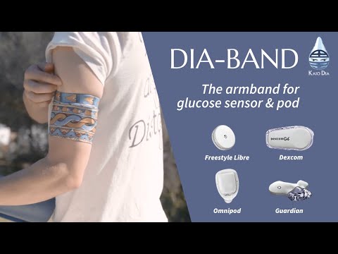 Fascia da braccio per sensore di glicemia e microinfusore patch, Dia-Band Retro & Trendy