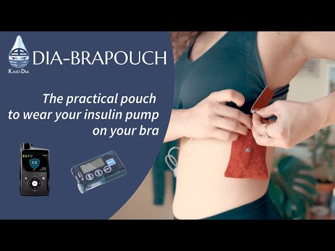 Custodia da reggiseno per microinfusore, Dia-BraPouch Spacy Lacy
