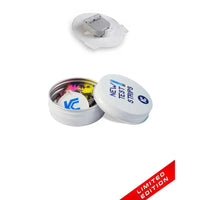 Glucomen Day CGM Stickers in Reusable Tin Can - Female Serie