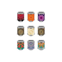 Glucomen Day CGM Stickers in Reusable Tin Can - Mandala