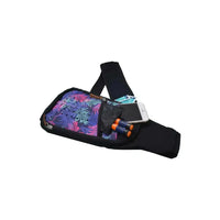 Shoulder bag with insulin cooling system, Dia-GO! Lite for adults, organized diabetes essentials, vibrant print, keeps insulin cool for 48 hours.